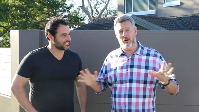 Miguel and Barry Dubois Front Wall Acoustic Fence DIY Privacy wall