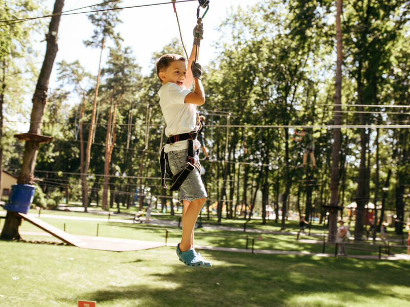 Zipline flying fox - the best Kids' backyard play area
