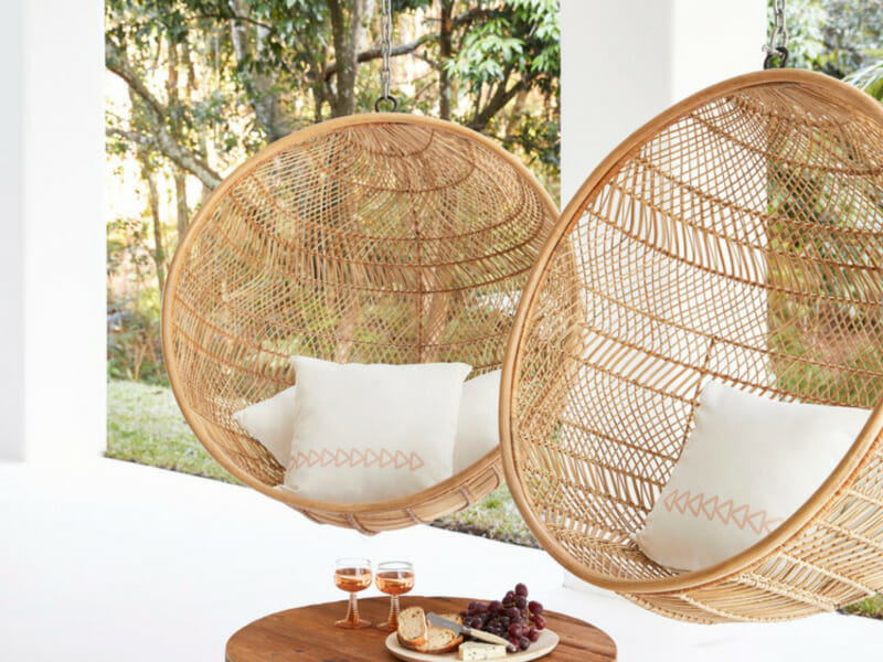 Hanging chairs outdoor discount furniture