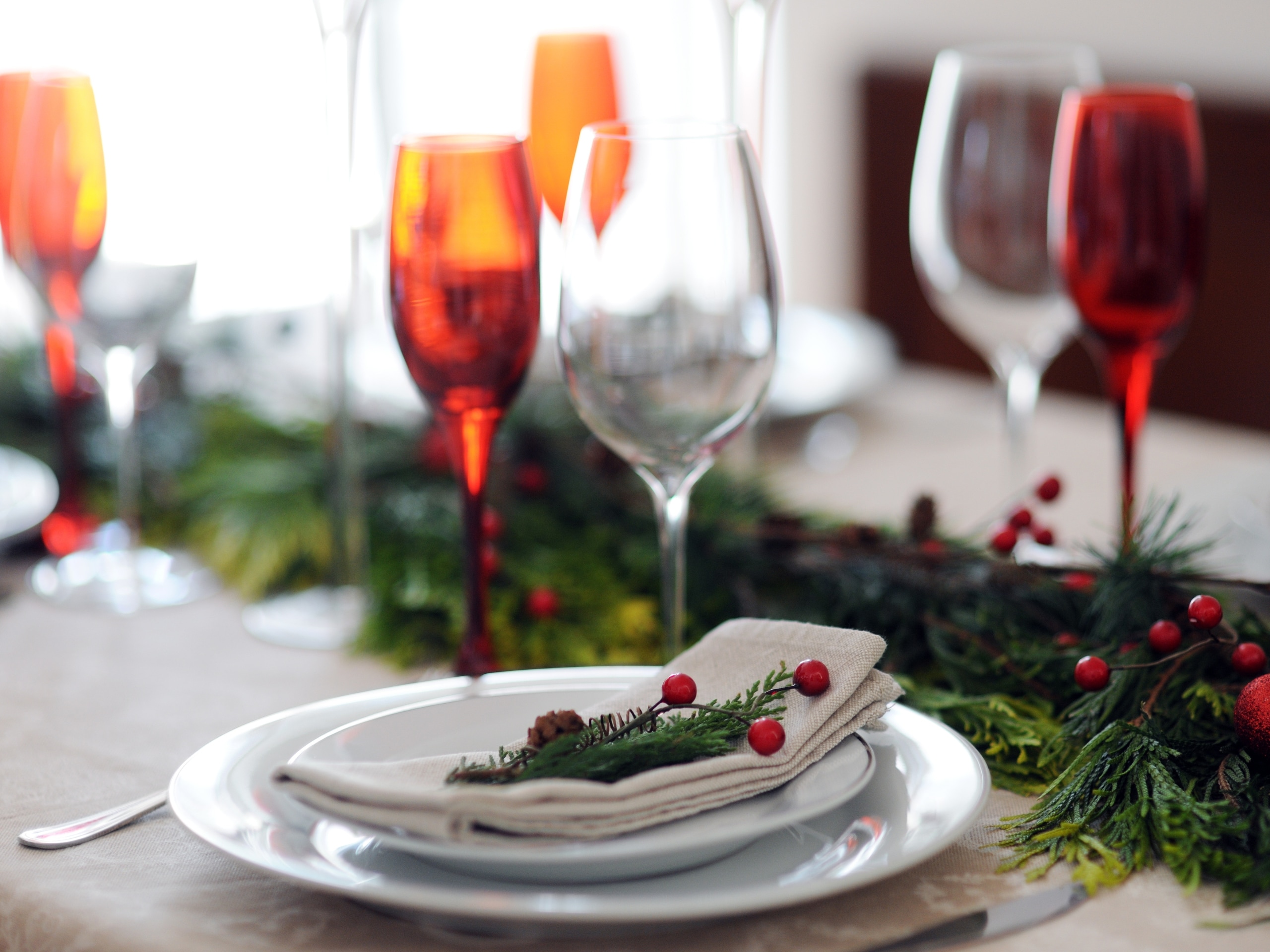 Christmas Decorations Table Glassware Blog