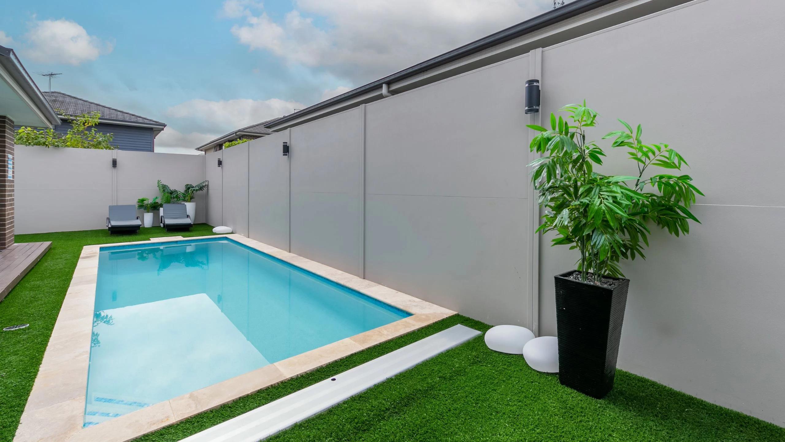 SlimWall Pool Wall Blog Small Backyard Ideas