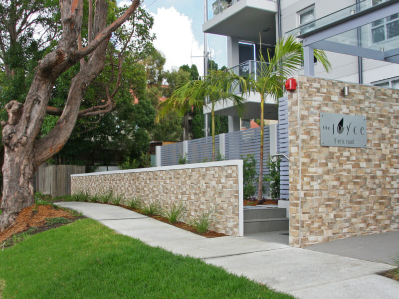 Brick Alternative Retaining Wall Systems Apart of Residential Development