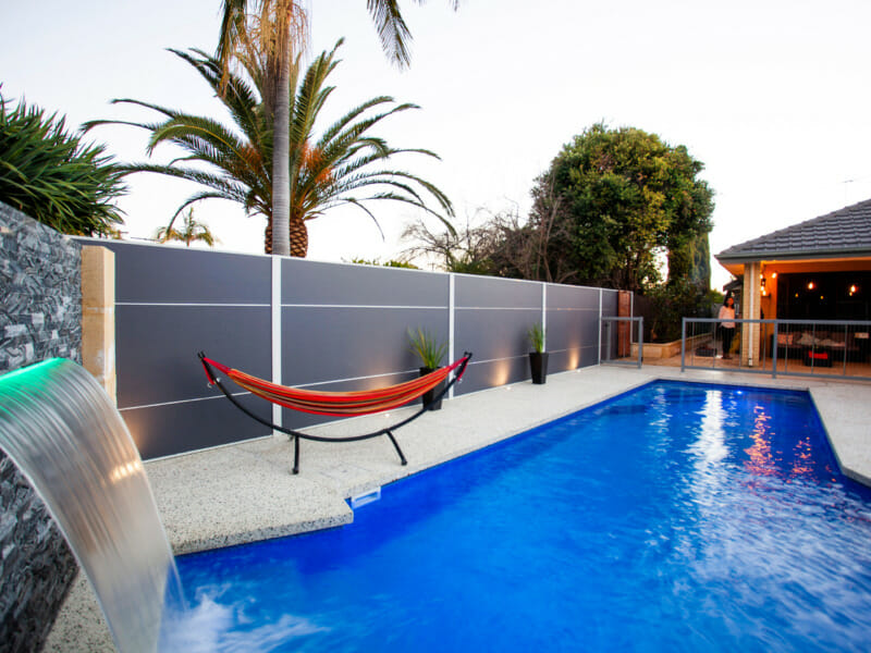 TrendWall Expressed Joints Willeton WA - Pool Feature Wall