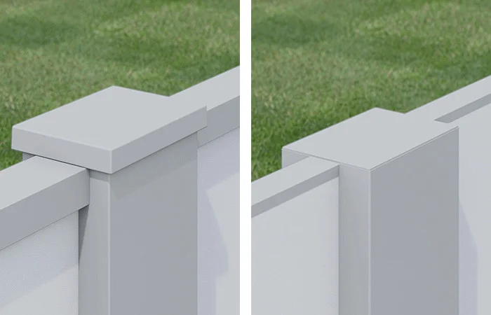 External and Flush Fence Posts Caps - EstateWall