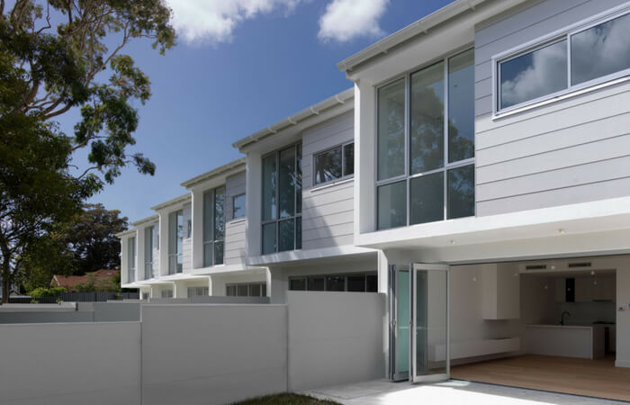 Gledhill Constructions chooses SlimWall modular fencing for Soho Terraces - Boost medium density housing value.