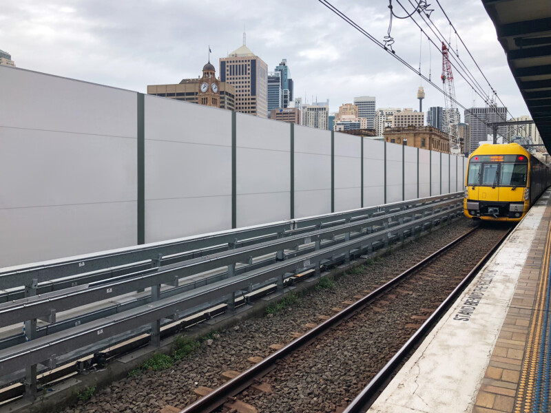 EnduroMax Noise barrier for Sydney’s Central Station
