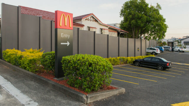 AcoustiMax Noise Barrier for McDonalds