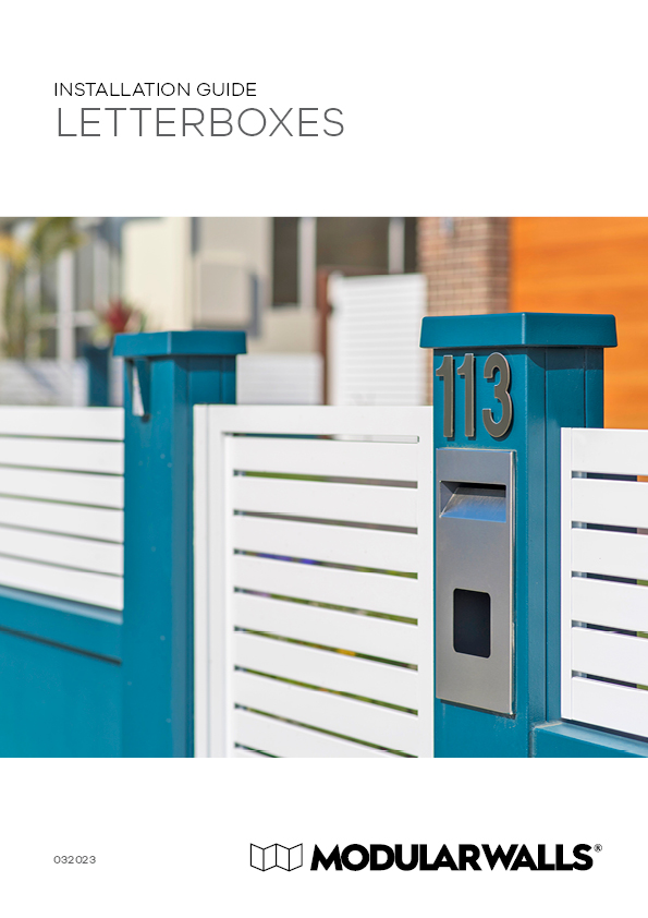 Letterboxes Installation Guide ModularWalls