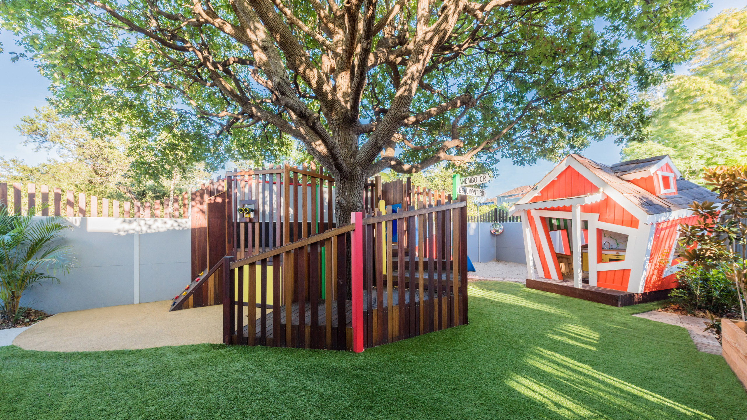 SlimWall combines acoustic barrier with retaining wall for Maroubra Childcare Centre