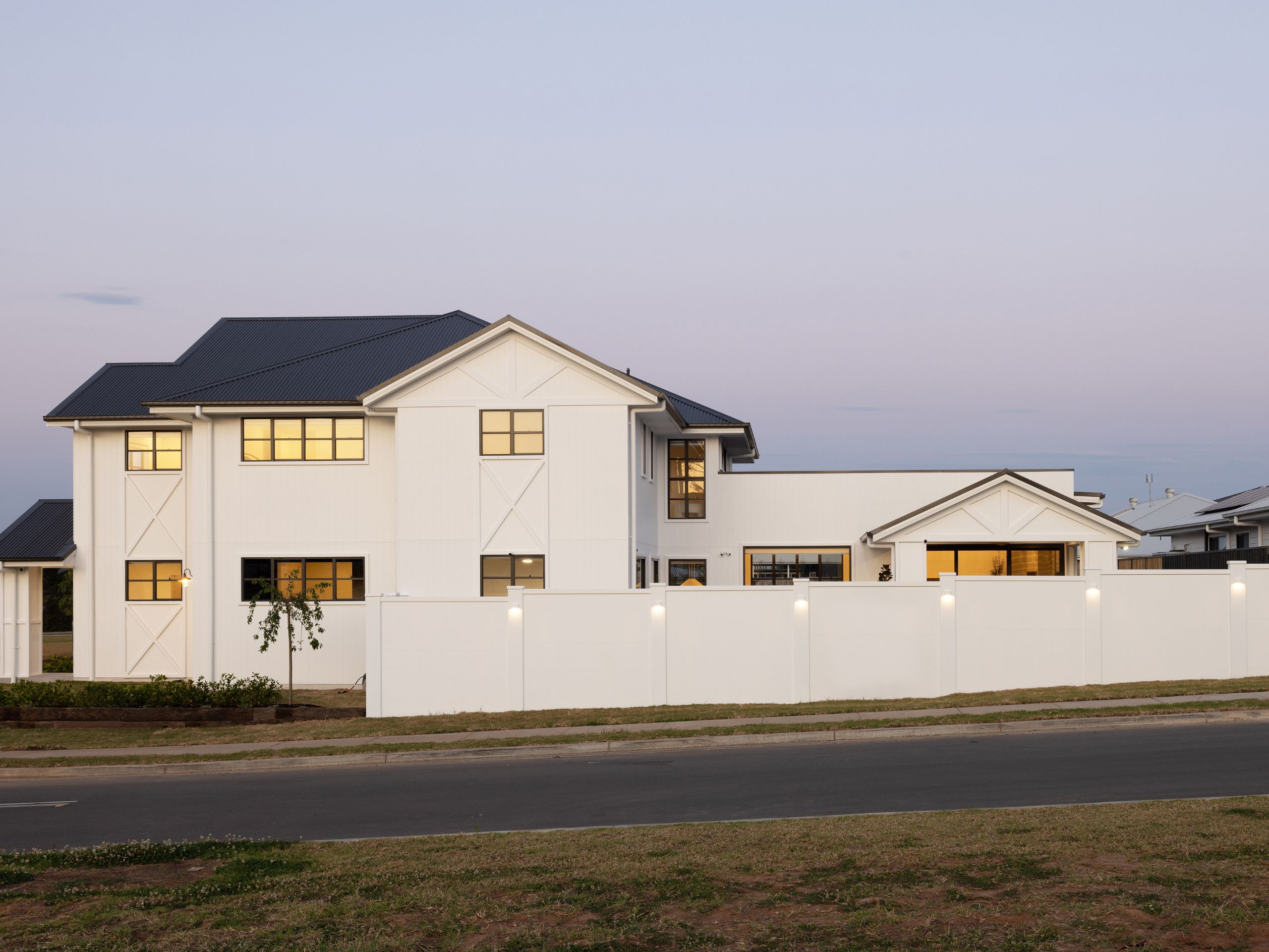 Adding lights to a boundary wall add security