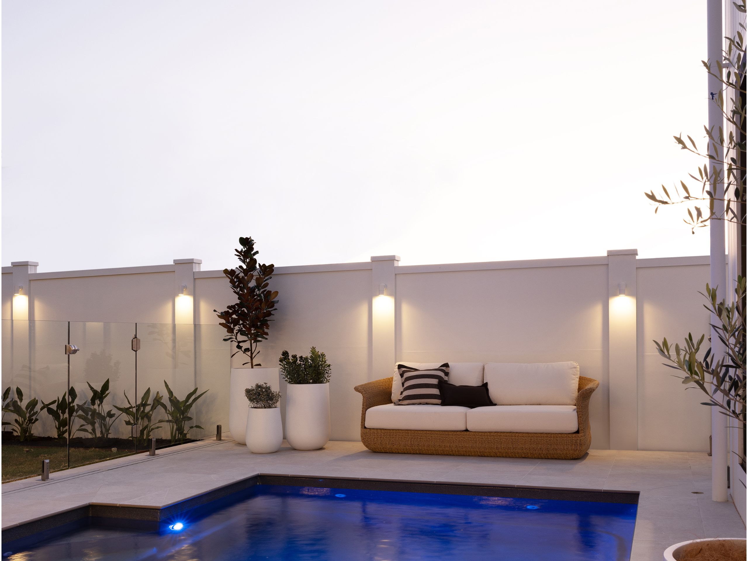 An inviting outdoor space starts with good lighting