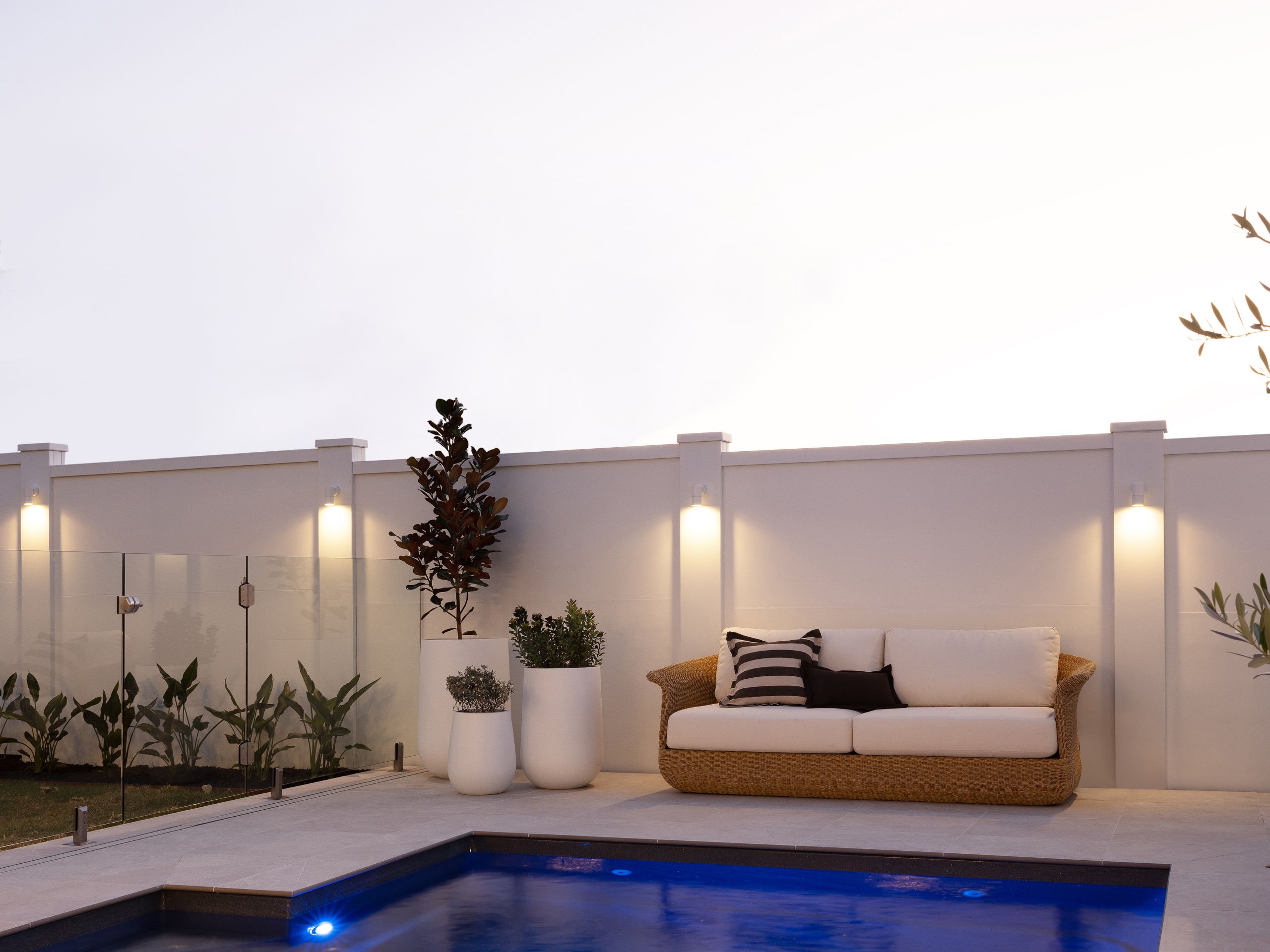 Good lighting will help to extend the enjoyment of your outdoor areas