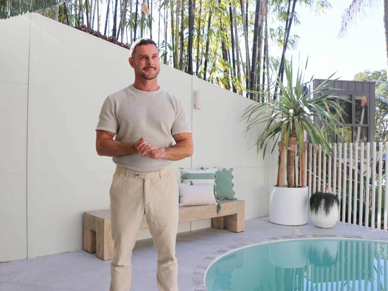 Darren Palmer showcases his Bondi oasis