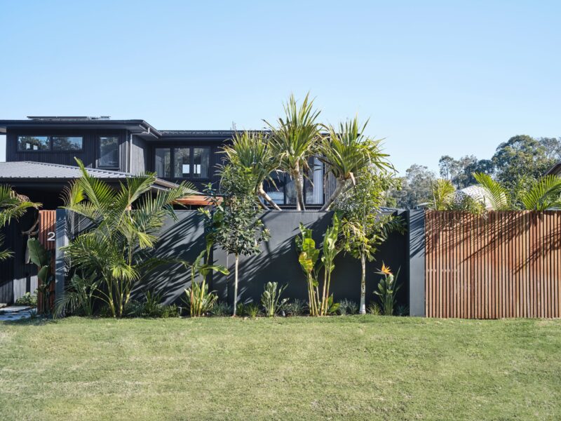 ModularWall with plants paired with timber feature. Boost street appeal