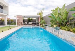 ModularWalls SlimWall Boundary Wall Around A Pool