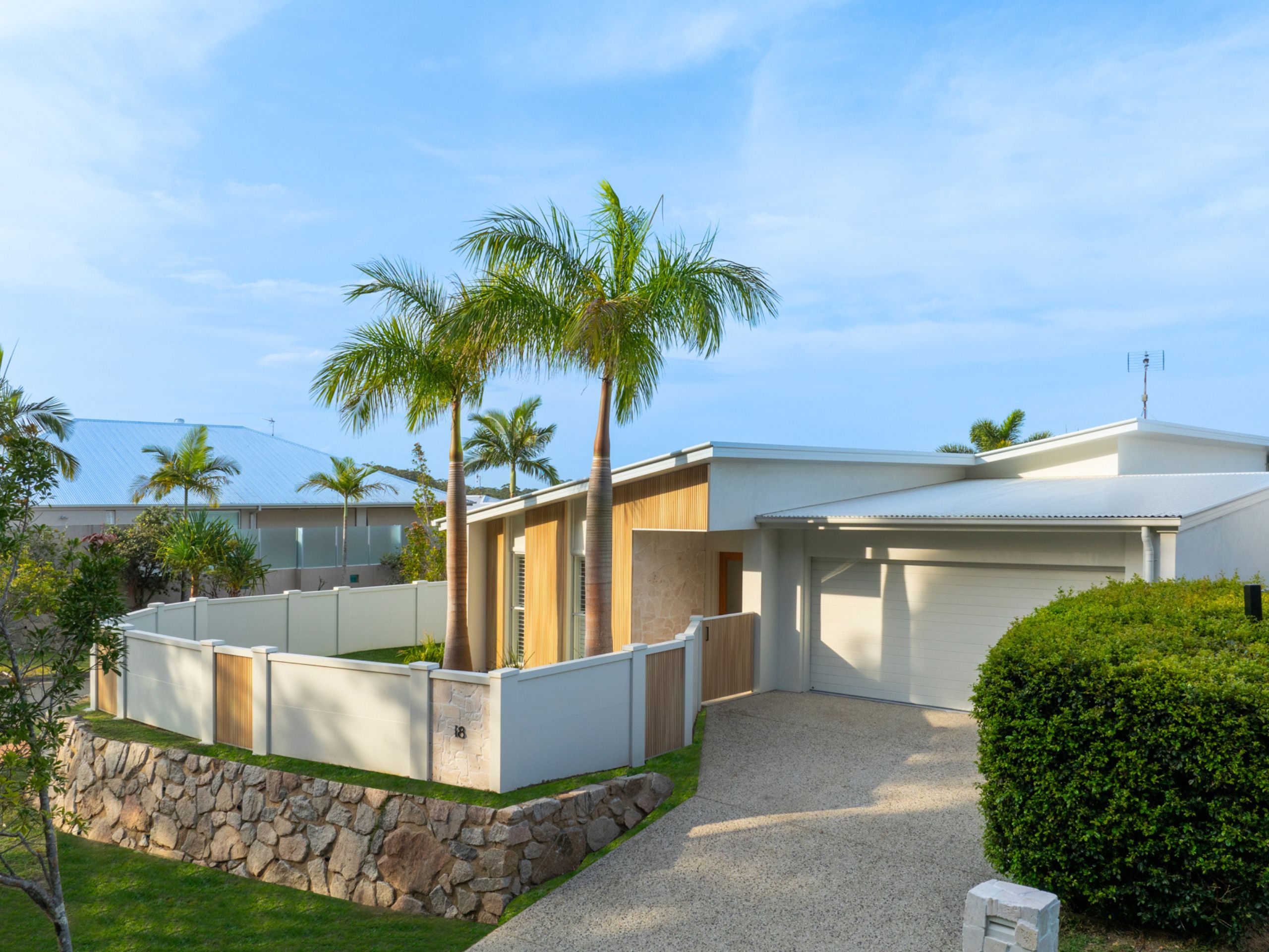 EstateWall with premium contemporary house