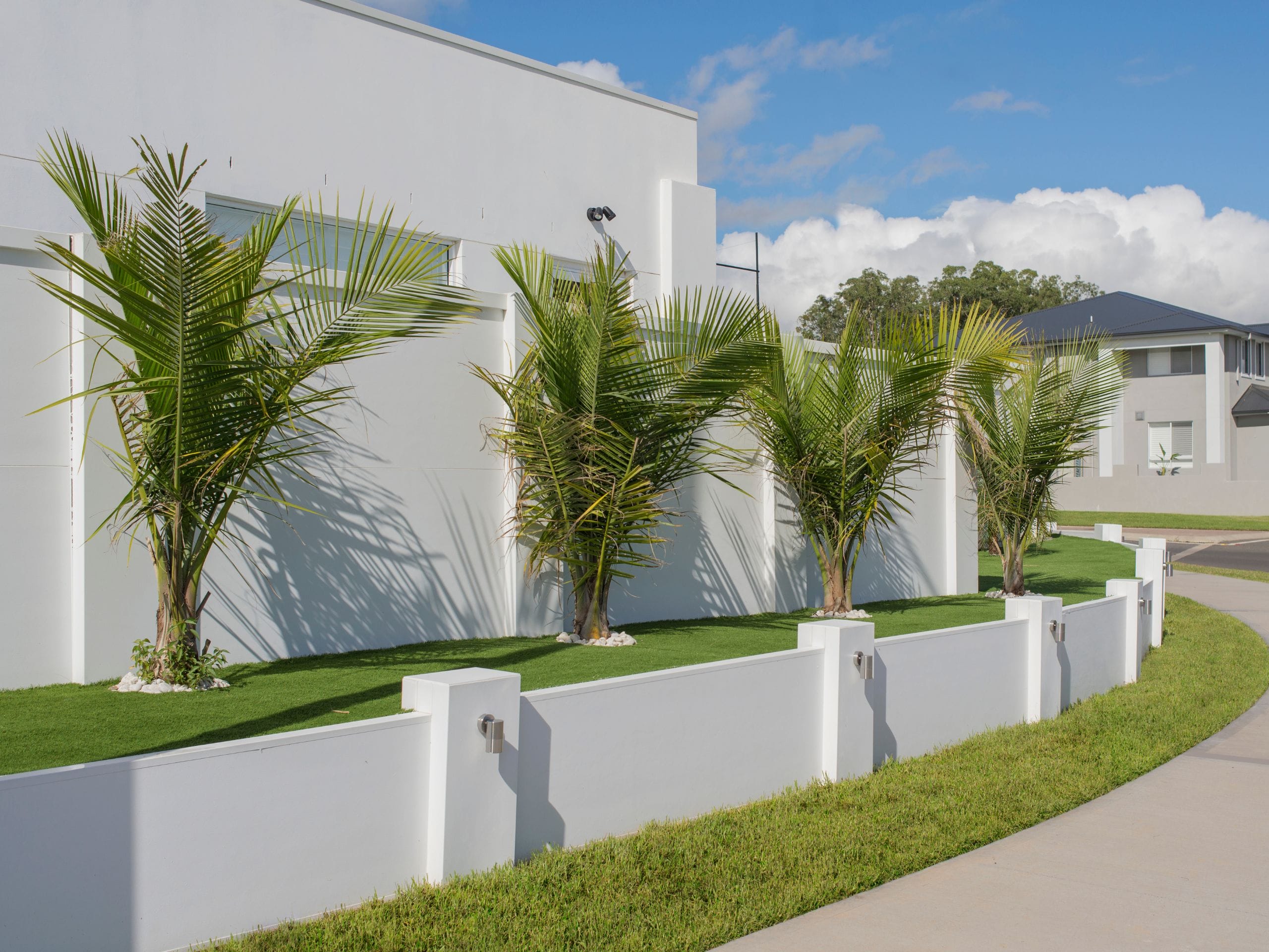 Retaining walls are popular to help level uneven ground