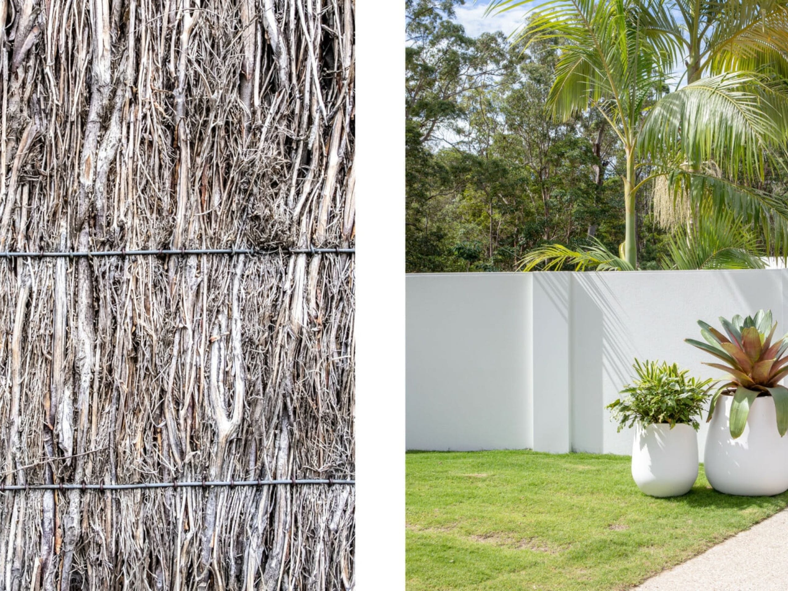 Brushwood is an affordable, organic fence option