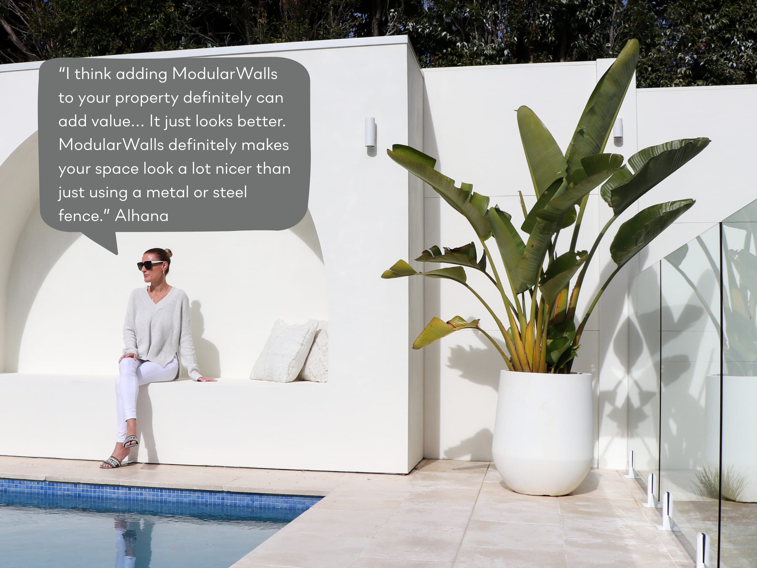 A chic contemporary fence is easy with ModularWalls
