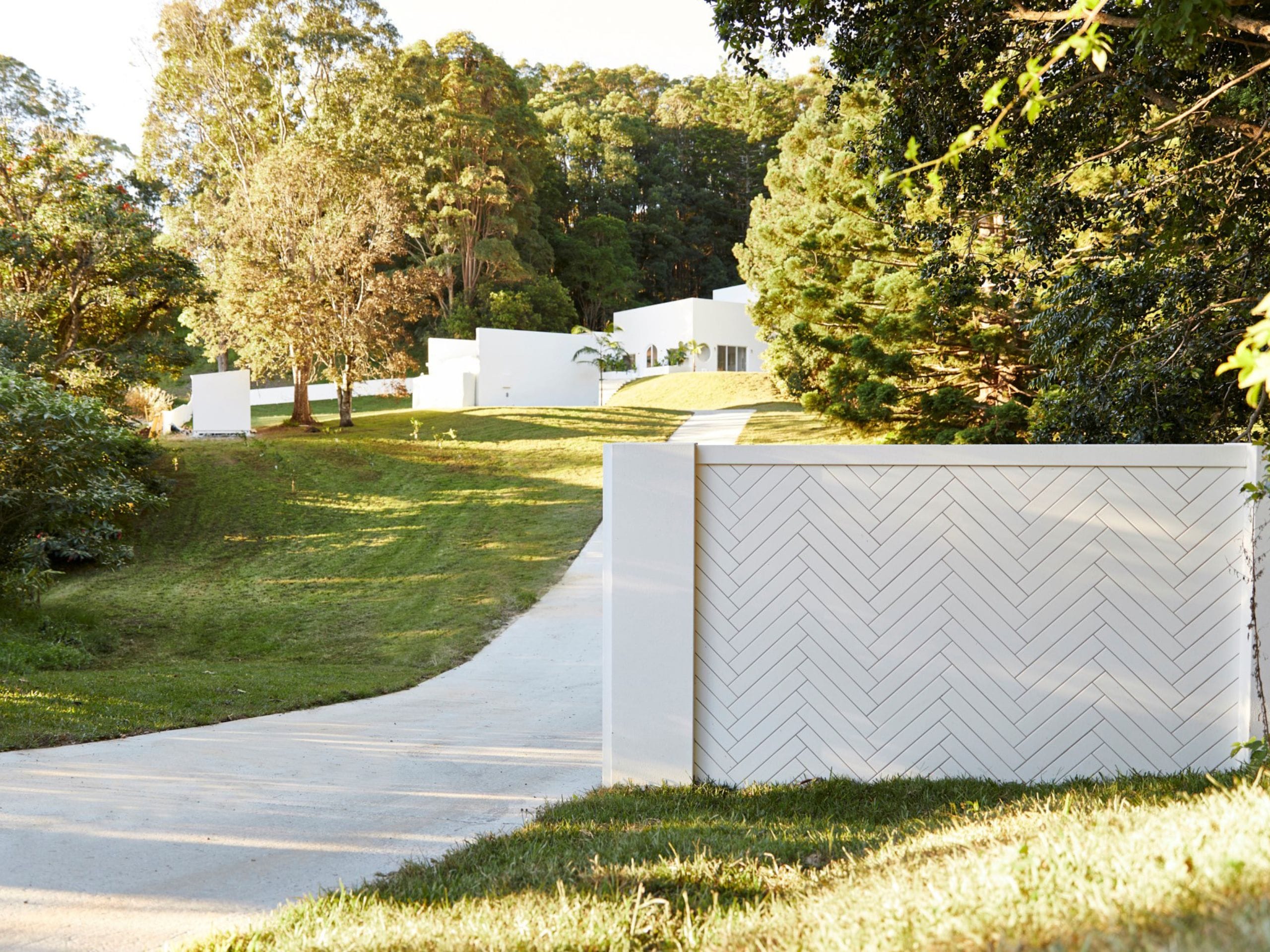 Create a sleek, premium look with a white ModularWalls front wall