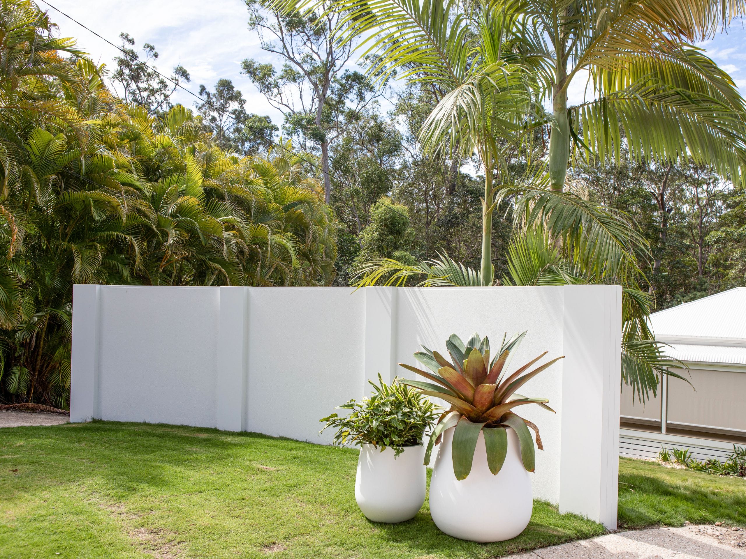 Pots are a quick easy way to add depth and character