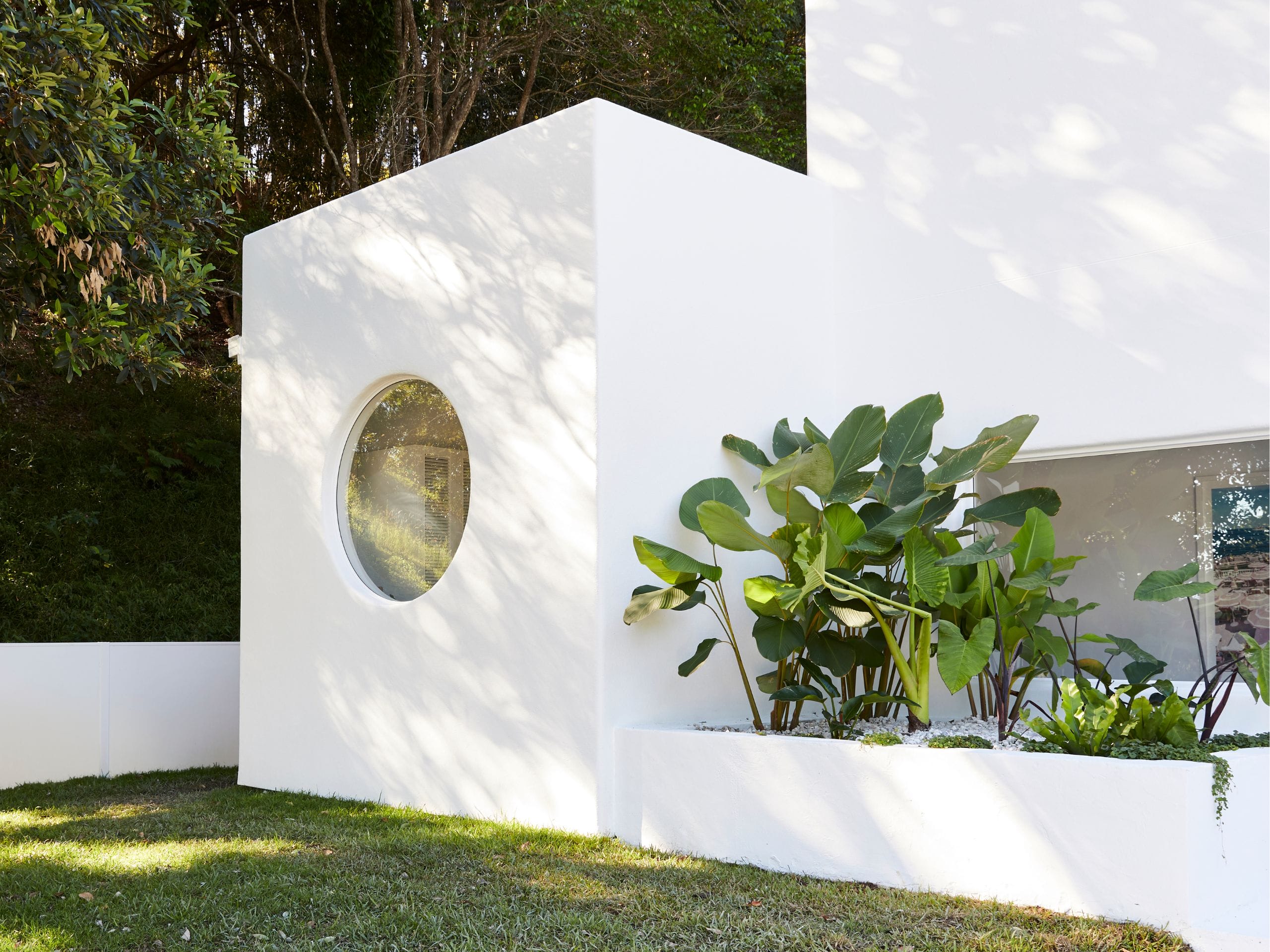 Create low maintenance front yard landscaping by committing to one section