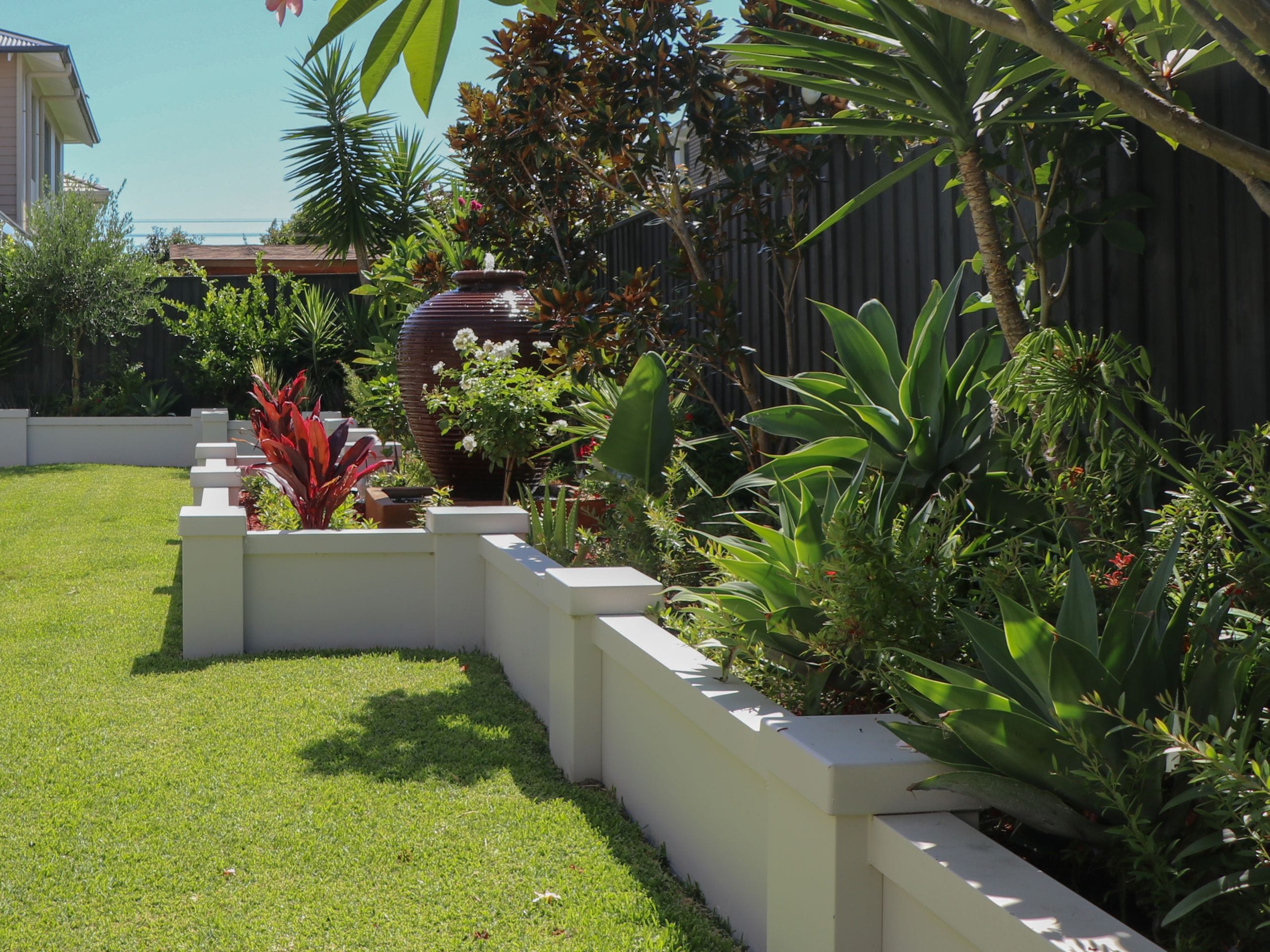 Create a raised standalone garden bed using ModularWalls’ TerraFirm® retaining panel to give your fairy garden height and shelter. 