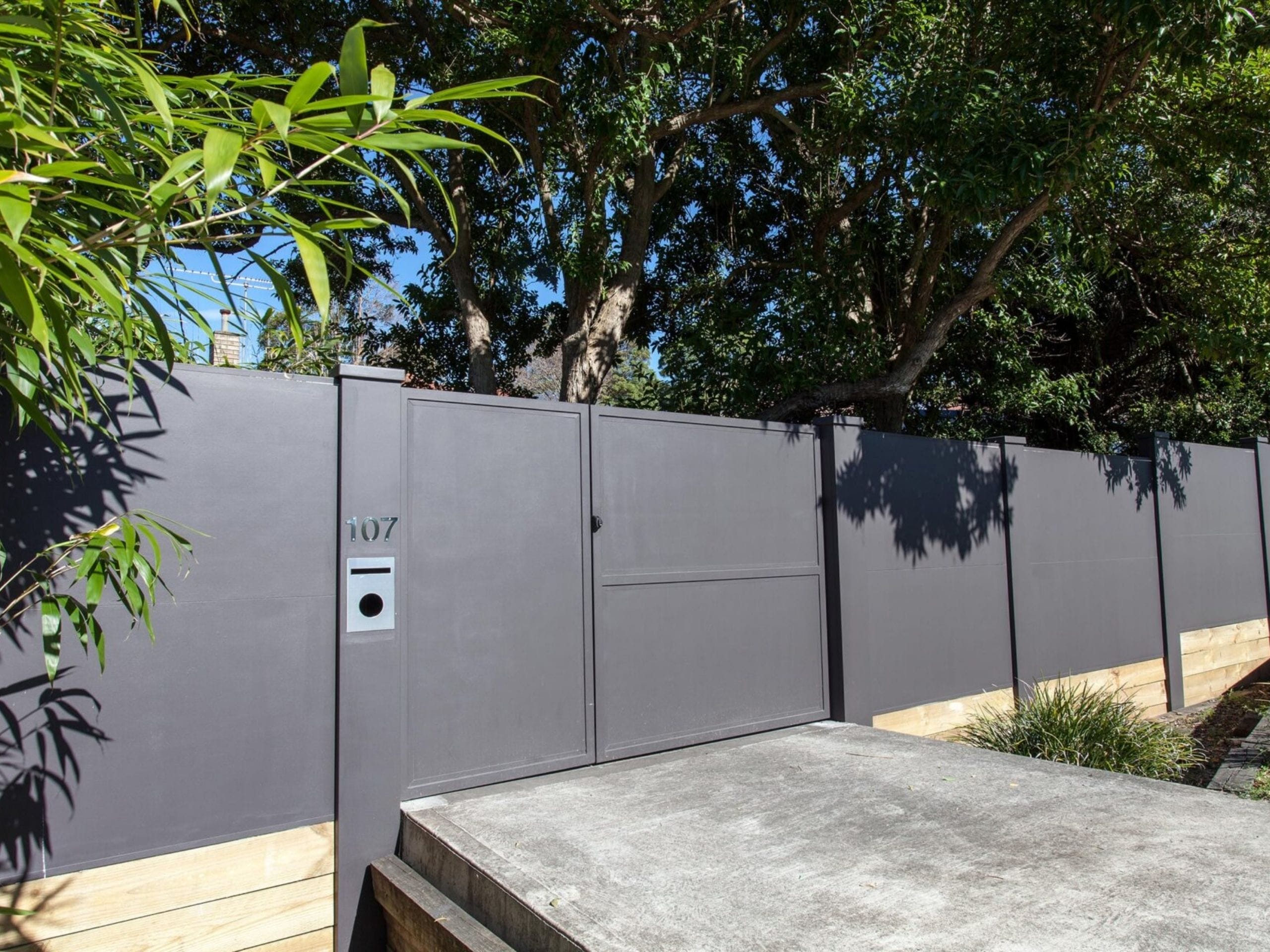 Front yard fence ideas: add a pedestrian gate