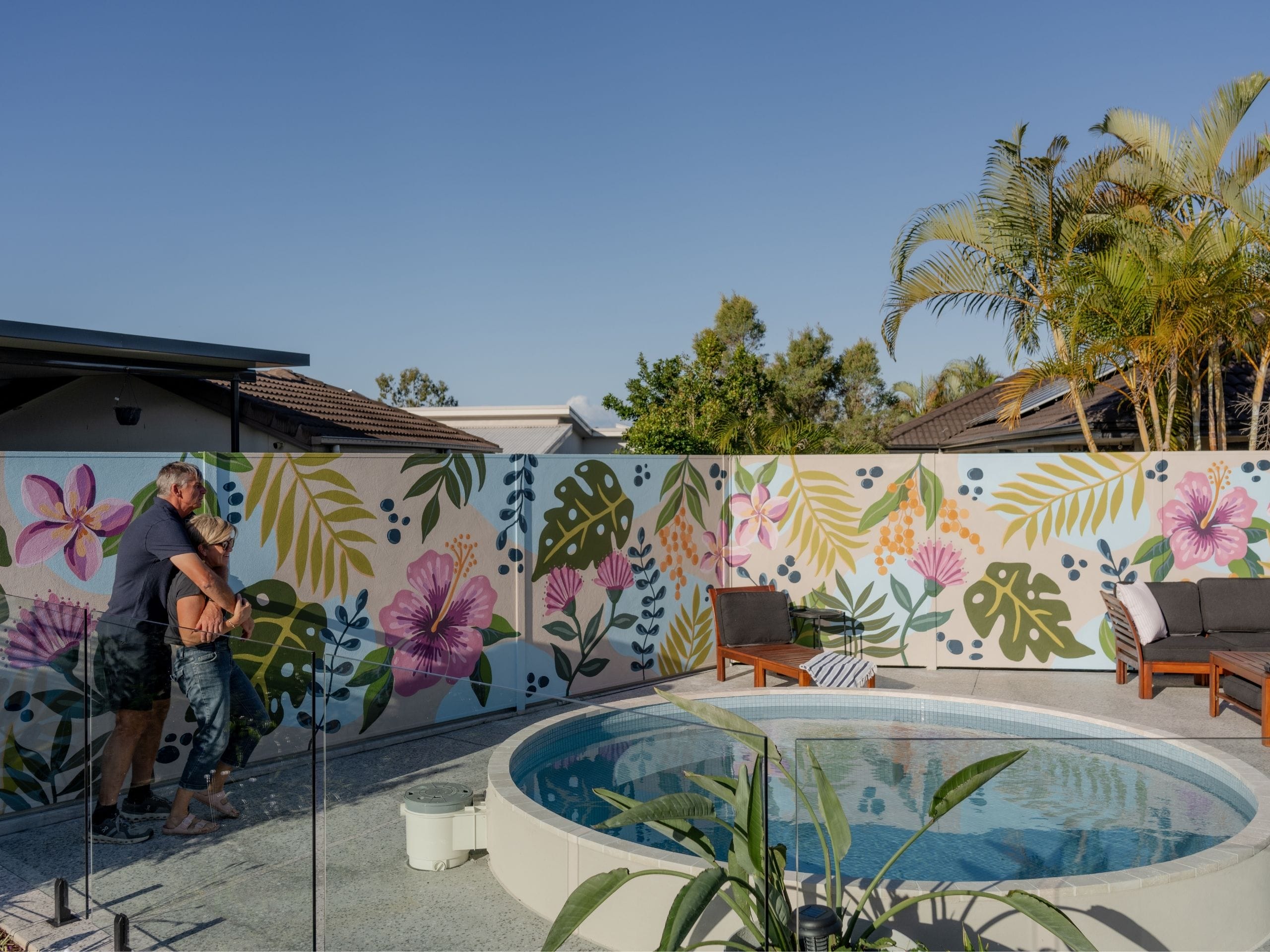 Living in a coastal environment means durability is equally important as aesthetics. Brendan and Nichole wanted a wall that could withstand harsh sun, changing weather conditions and everyday family life without requiring constant upkeep.