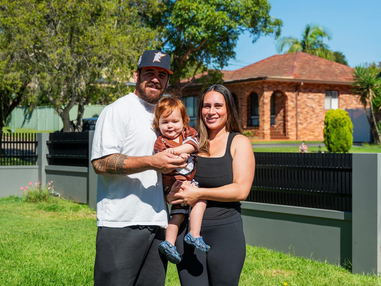 For Cronulla Sharks prop Braden Uele, home is where family comes first. While he's known for his powerful presence on the football field, away from the game his focus is creating a home where his wife, Chenille, and young son, Easton, can enjoy time together.