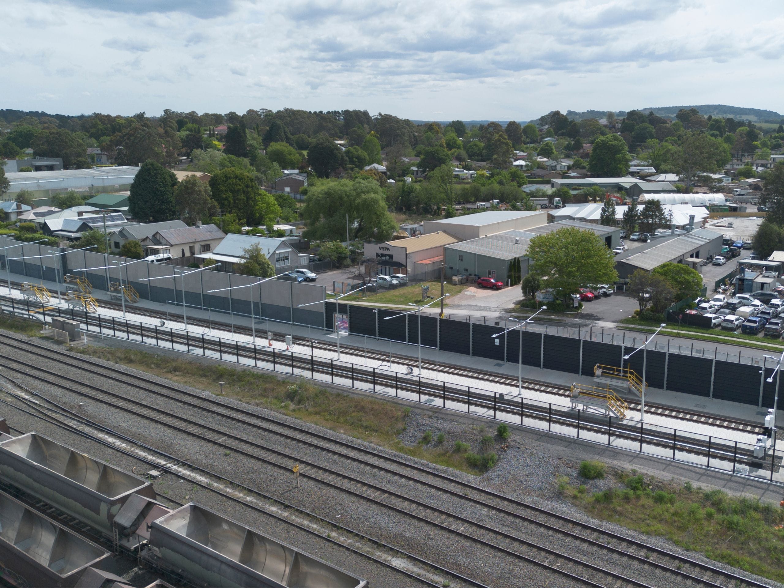 ModularWalls custom acoustic wall panels allowed Degnan to achieve an excellent result for the Moss Vale Stabling Yard Upgrade